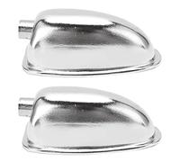 2Pcs Drum Lug Iron Chrome Color Snare Ear Set, Musical Instrument Maintenancing Accessories,Replacement Snare Lug Parts, Drum Parts Replacement (WC27B)