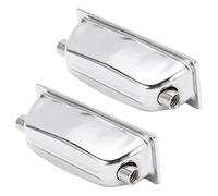 2PCS Drum Lug Snare Drum Lug Snare Ear Drums Silver Single End Lugs Claw Adjusted Tightness and Looseness of Head (WC27D)