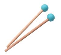 2Pcs Drum Mallets 7.28 Inch Wood Handle Rubber Mallet Professional Xylophone Sticks Portable Timpani Mallets Drum for Kids and Adults Mallet