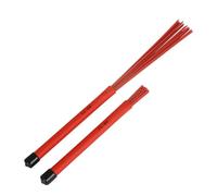 2Pcs Drum Wire Brushes Drum Sticks Brushes Percussion Drum Brush Stick For Jazzes Acoustic Drummer Playing Music Lovers Rubber Handle Drum Brush