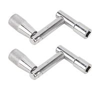 2pcs Drum Wrench, Tunable Z-Shape Drum Wrench with 0.55cm Inner Diameter Instrument Accessory, Suitable for Square Snare Drums Drumming