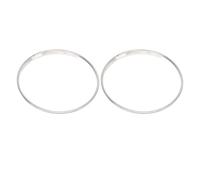 2Pcs Drumhead 8.5in Drum Head Double Layered Polyester Film Accessory for Strong Beat and Sound Performance Musical Instrument (Transparent)