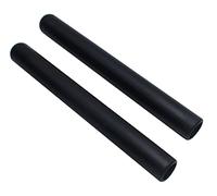 2pcs Drumstick Grips Comfortable Anti Slip Handles Drum Kits Percussion Accessories for Drumming Exercise (Black)