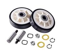 2Pcs Dryer Roller Wheel Drum Support Kit 303373K Replacement, Compatible for,Compatible for Maytag, Compatible for Whirlpool, Compatible for Kenmore, Dryer Accessories WP12001541