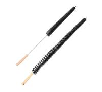 2pcs Dryer Vent Cleaning Brush Kit with Long Handle Black