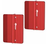 2Pcs Drywall Fitting Tools Support The Board in Place While Installing Aluminium Alloy Fixing Tool Positioning Plate, Reusable, Easy to Use (Red)