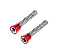 2PCS Drywall Screw Setter Depth Stop Bits with /4 Inch Hex Shank, Tool Steel Plasterboard Screw Locator Guide for Electric and Cordless Drills