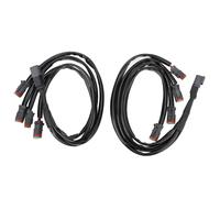 2Pcs DT Wiring Harness Adapter, Universal Wiring Harness Splitters, Heat Resistant High Power Deutsch DT DTP Adapters Wiring Harness Extension Kit Connectors (4 in 1)
