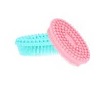 2pcs Dual Sided Exfoliating Scrubber for Boy Girl Gentle Tactile Sensory Development Emotional Bonding for Shower Bathing