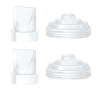 2Pcs Duckbill Valves and 2Pcs Diaphragm Compatible with Momcozy M5 Wearble Breast Pump, Breast Pump Replacement Accessories for M5 Momcozy, M5 Pump Replacement Accessories