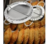 （2PCS） Dumpling Maker Meat Pie Cutter meatpie Dough Cutter empanada moulder meatpie Dough Cutter Large Pasty Crimper and Sealer