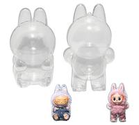 2Pcs Durable for Labubu Case Protector: Dual-Style Display & Travel Companion for 1st & 2nd Gen Collectibles,Protect Your Cute Doll,Ensuring Elegance and Security in Home & Outdoor Settings