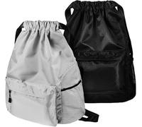 2pcs Durable Material Unisex Waterproof Drawstring Sports Backpacks Keychain Pendant Set Lightweight Portable Accessories for Daily Key Organization, Backpack Identification, and Travel Bag Persona...
