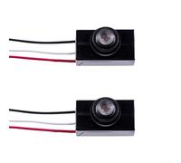 2PCS Dusk to Dawn Photoelectric Sensor Switch for Outdoor - 120-277V AC, 800W Load, Weatherproof ABS Housing, Flush Mount Photo