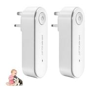 2PCS Dust Mite Controller Ultrasonic Plug-In Freshener Quiet Ultrasound Waves helps Allergies Eliminate Mites Suitable Mini Portable Lightweight for Bedrooms Living Room Closets and Pet Rooms UK Plug
