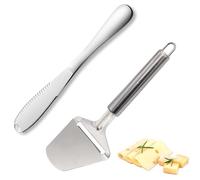 2PCS Dutch Cheese Slicer - Professional Quality, Manual Slicer for Soft and Hard Cheese Boards