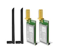2PCS DX-LR22 No development required Semtech LLCC68 LORA UART Interface Module AT Conman 410-475MHz 433MHz & 2PCS Antenna 22 dBm 5KM Long Rang Compatible with Arduino CE FCC (DX-LR22-433T22D(I)）