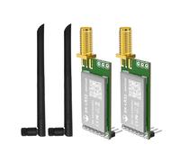 2PCS DX-LR32 No development required Semtech SX1262 LORA UART Interface Module AT Conman 868/915MHz & 2PCS Antenna 22 dBm 5KM Long Rang Compatible with Arduino CE FCC Certification(DX-LR32-900T22D(I))