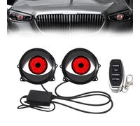 2PCS Dynamic Big Eye Ball Fog Headlight, Devil Big Eyes Car Lights with Remote Control, Adjustable Modes, LED Dynamic Lights for Car Motorcycle Truck Flat-Type 6-modes