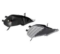 2Pcs Dynamic LED Side Marker Lights Turn Signal Blinker Indicator Lamps For Cayenne 955 2003-2006 OEM# 95563103301 Car Turn Signal Light(Silver)