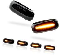 2Pcs Dynamic Side Marker Turn Signal Light Indicator, for Audi, for A3, for S3 8L 2000-2003, for A8 D2 1999-2002, for Tt 8N 2000-2006 Fender Side Marker Light(Black)