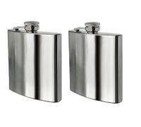 E FAST CE4 Stainless Steel Hip Flask - 7oz