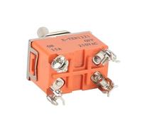 2Pcs E-TEN1221 4Pin SPST 4 Terminal ON-OFF 15A 250V Toggle Switch Rocker Switch The Power Switch Micro Switch E-TEN 1221 Orange