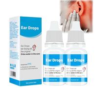 2pcs Ear Drops for Swimmers Ear,Swimmers Ear Drying Drops,Ear Cleaner Ear Wax Remover,Ear Wax Removal Drops for Clogged Ears,Swim Ear Drops Ear Wax Softening Drops,Ear Drops for Blocked Ears Treatment