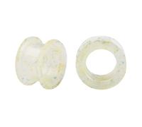 2PCS Ear Tunnels Hard Silicone Double Flared Ear Expander Tunnels Plugs Gauges Stretcher Gauges Men Women White black Body Piercing Jewelry 8g-1'', 00g(10mm), Silicone, no gemstone
