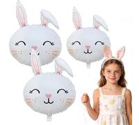 2Pcs Easter Balloons Foil, Bunny Balloons, Easter Bunny Balloon, Rabbit Bunnies Foil Balloon, Easters Decorations, for Easters Party Decorations, Birthday, Home Decor, Themed Party Decoration