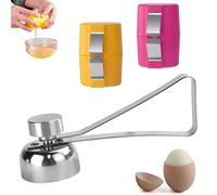 2PCS Easy Egg Opener Plus 1PCS Stainless Steel Egg Opener, No Mess Easy Egg Opener & Egg Opener Tool for Effortless Egg Cracking, Handy Egg Opener for Baking, Breakfast, Home & Kitchen Use