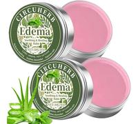 2PCS Edema Cream for Swollen Legs and Feet, Soothing Miracle Balm, Vari-cose Ve-ins Cream, Edema Relief Leg Treatment, Herbal Balms to Reduce Swelling in Feet and Ankles, Vegan, Fast Absorbing