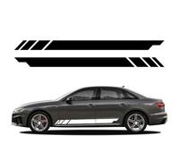 2Pcs Edition 1 Car Stripe Side Body Sticker Vinyl Sticker, for Audi A4 B6 B8 B9 B7 8W 8K Avant Quattro Allroad TFSI Accessories