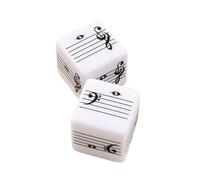 2Pcs Educational Music Staff Dices Set for Children to Learn Basic Theory Through Fun Game with Materials Dices Toy