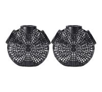 2pcs Eel Catcher Fishing Trap with 3 Holes, Black Plastic Bait Trap | Reusable Design, Easy to Store, Practical Choice for Fish and Eel, Compact Black Plastic Build