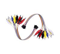 2PCS Efficient Jumper Wire Equipped with Alligators Clip and Pin Connectors Suitable for Dependable Electrical Link Colored Wire