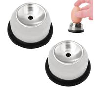 2PCS Egg Pickers, Stainless Steel Egg Puncher, Semi-Automatic Egg Puncher, Raw Egg Picker, Mini Cooking Helper for Restaurant Hotel Kitchen (Black)
