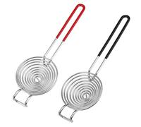 2Pcs Egg Separator Food Grade Stainless Steel Egg Yolk White Separation Multi-purpose Tools Hangable Filter Sieve Funnel Scoop up Food (2 Pcs)