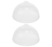 2pcs Egg Steamer Lid for Electric Cooker, round Fit | See-through Cover, Secure Closure and Moisture Retention, Fits Most Models for Countertop Breakfast Prep