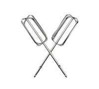 2Pcs Eggs Beater Multifunctional Rotary Mixer Kitchen Eggs Whisk Bake Tool Agitator Stainless Steel Easy to Use Handheld Whisk