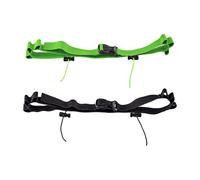 2Pcs Elastic Sport Waist Belts Race Bib Holder Adjustable Running Waistband with 6 Elastic Rings for Cycling Long Distance Belt, green and black, Mass Beauty