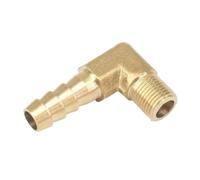 2pcs Elbow Fit Hose I.D 3-25mm Barbed to 1/8" 1/4" 3/8" 1/2" 3/4" BSP M6 M8 M10 M12 M14 M16 Male/Female Hex Brass Pipe Fitting(Elbow Male,8MM Barbed_3I8 INCH BSP)