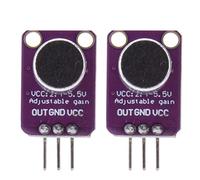 2Pcs Electret Microphone Amplifier Adjustable MAX4466 Electrical Equipment CMA-4544PF-W