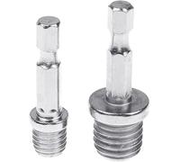 2Pcs Electric Drill Accessories Outer Hexagon Conversion Rod M10+M14 Woodworking Hex Socket Adapter Converter Impact Power Drill Sockets Adapter Chuck Hex Shank Power Drill Parts and Accessories