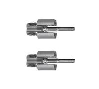 2PCS Electric Drill Pipe Threader Set Multifunctional Tool for Internal External Cutting On 1/2In 3/4In PVC Pipe Professional Grade Threading Kit