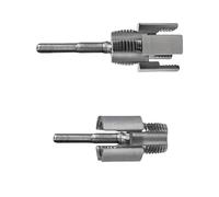 2PCS Electric Drill Pipe Threader Set Multifunctional Tool for Internal External Cutting On 1/2In 3/4In PVC Pipe Professional Grade Threading Kit
