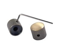 2Pcs Electric Guitar Bass Knobs With Hole Volumes Tone Control Knob Metal Dome Potentiometer Caps Volumes Tone Control