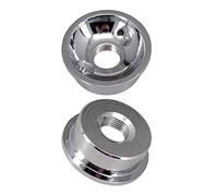 2pcs Electric Guitar Jack 1/4" Electrosocket Jack Plate for TL Style Guitar Silver 26mm