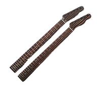 2pcs Electric Guitar Neck 22 Fret 25.5 Inch Maple Rosewood Striped Fingerboard Inlay Replacement Parts