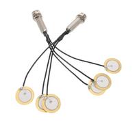 2pcs Electric Kalimba Pickup Piezo Transducer Self Adhesive Black